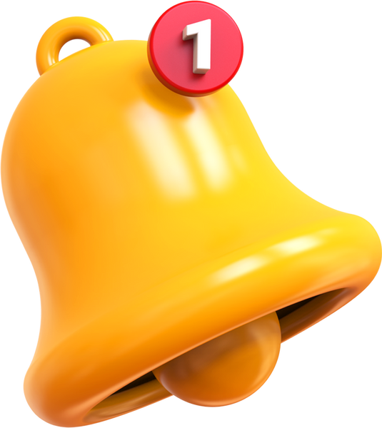 3D Notification Bell